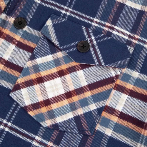 Chemise Manches Longues Sport Surchemise Kro Bleu Moyen – Image 2