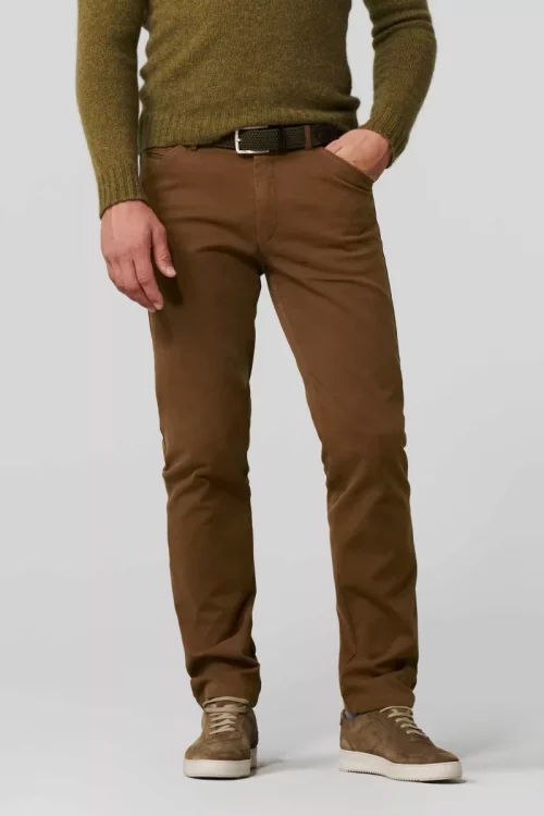 Pantalon Sport Natte Coton Beige Moyen