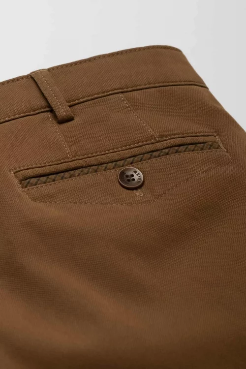 Pantalon Sport Natte Coton Beige Moyen – Image 4