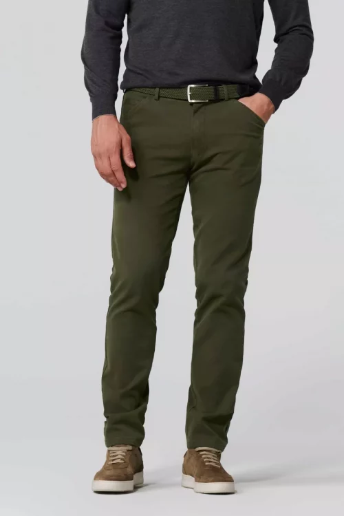 Pantalon Sport Natte Coton Kaki Moyen