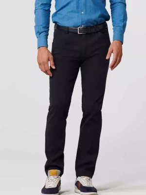 Pantalon Sport Natte Coton Bleu Fonce