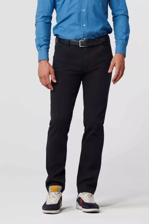 Pantalon Sport Natte Coton Bleu Fonce