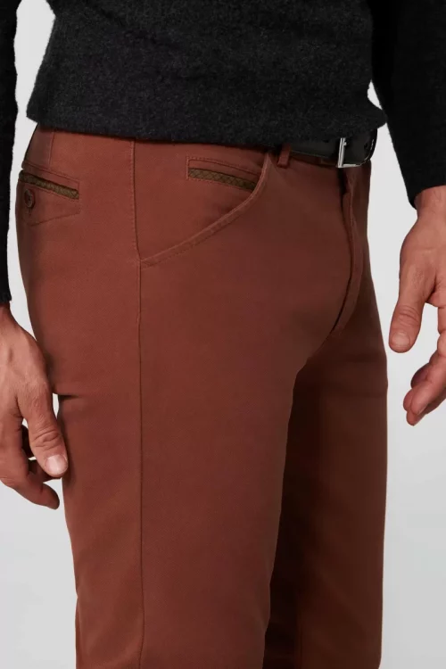 Pantalon Sport Natte Coton Orange Moyen – Image 3