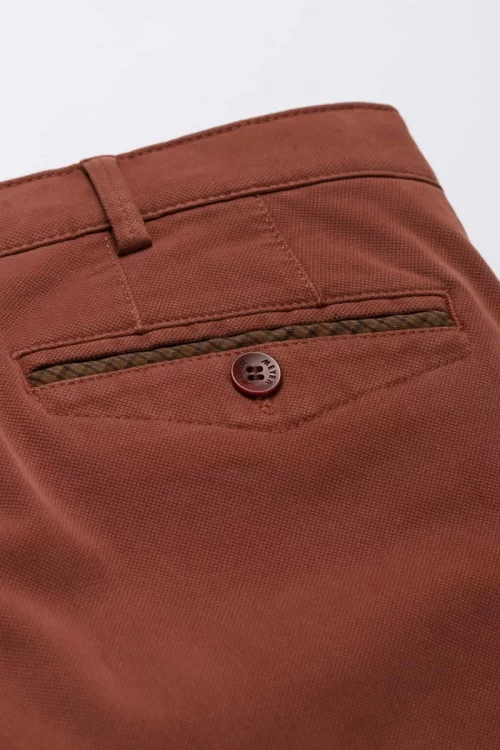 Pantalon Sport Natte Coton Orange Moyen – Image 4