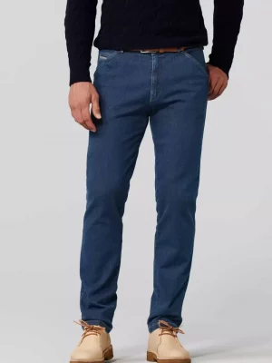 Jean Denim Denim Contraste Bleu Moyen