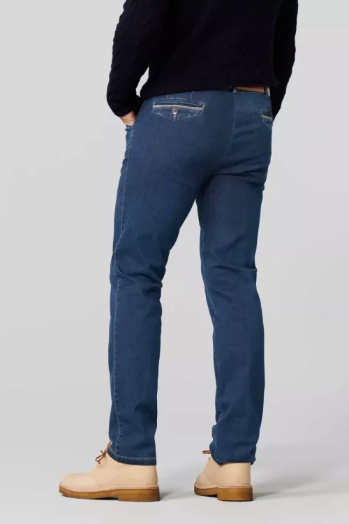 Jean Denim Denim Contraste Bleu Moyen – Image 2