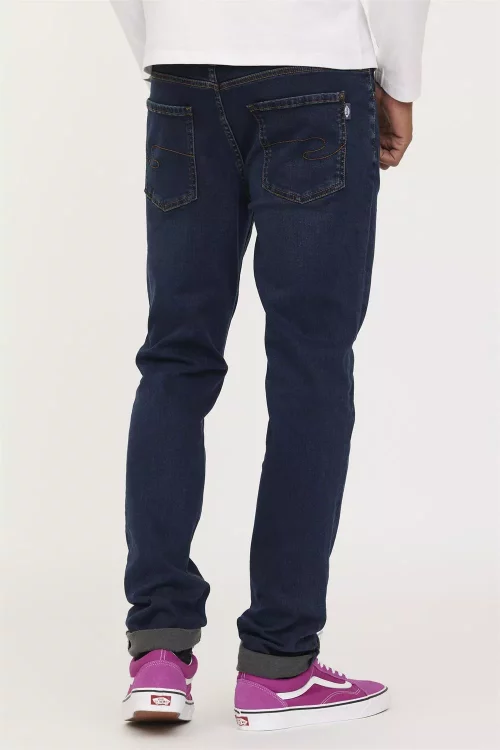 Jean Denim Denim Delave Bleu Fonce – Image 2