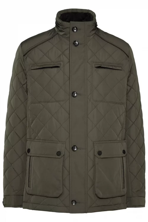 Grosse Piece Blouson Matelasse Armure Kaki Moyen