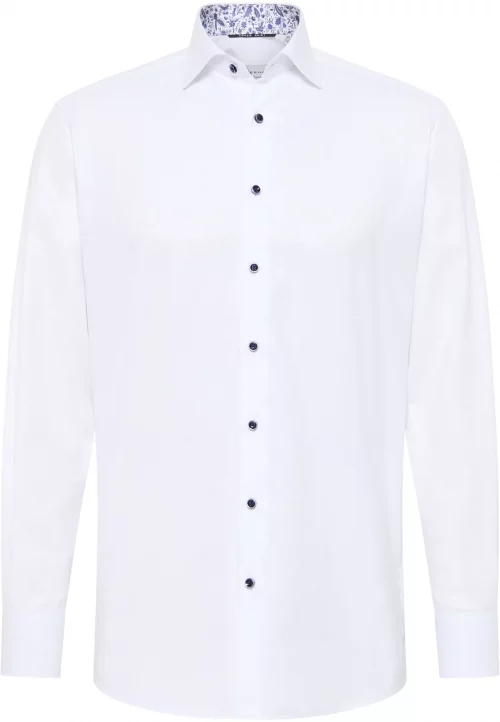 Chemise Manches Longues Ville Twill Uni Avec Oppo Blanc – Image 2