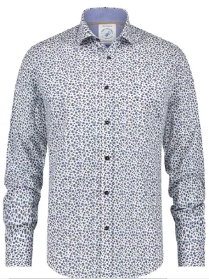 Chemise Manches Longues Sport Imp Bulles Blanc
