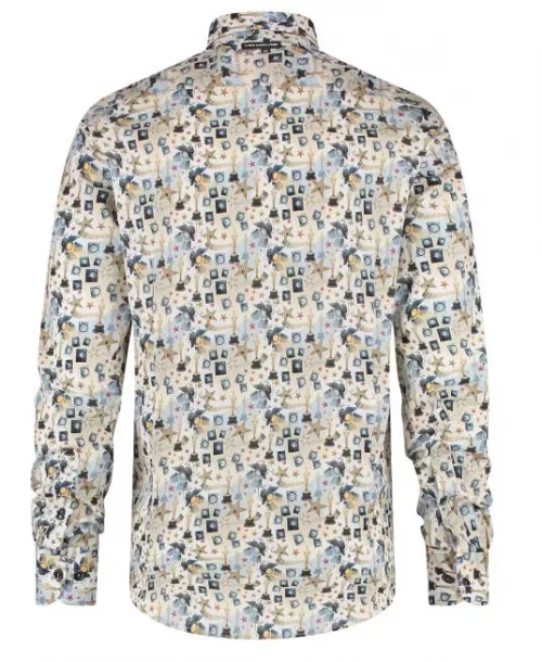 Chemise Manches Longues Sport Imp Oscars Beige Moyen – Image 2