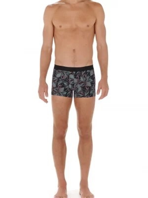 Accessoire Shorty Fleurs Tribales Noir Moyen