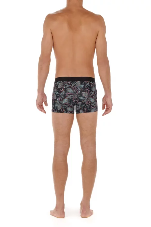 Accessoire Shorty Fleurs Tribales Noir Moyen – Image 2