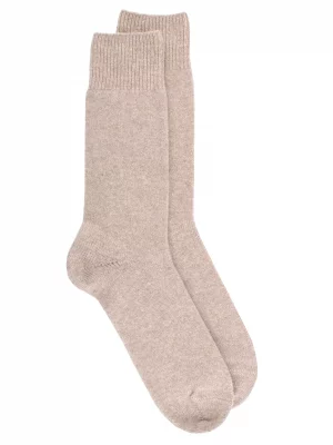 Accessoire Chaussettes Laine & Cachemire Beige Clair
