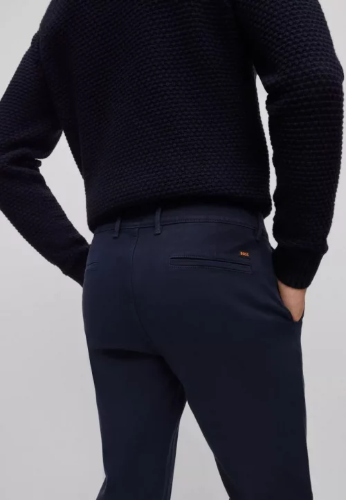 Pantalon Sport Whipcord Uni Bleu Fonce – Image 3
