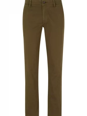 Pantalon Sport Satin Uni Kaki Fonce