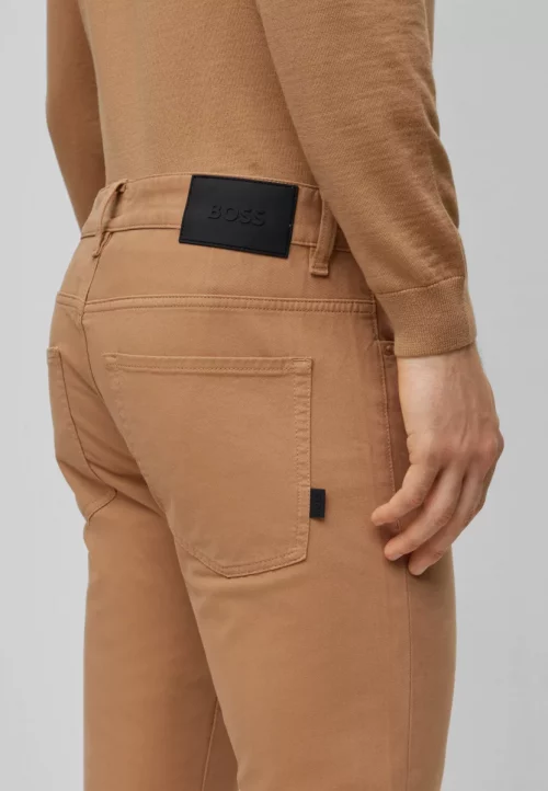 Jean Sport Gabardine Stretch Beige Moyen – Image 3