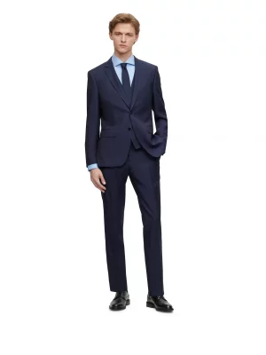 Costume 3 Pieces Micro Structure Bleu Fonce