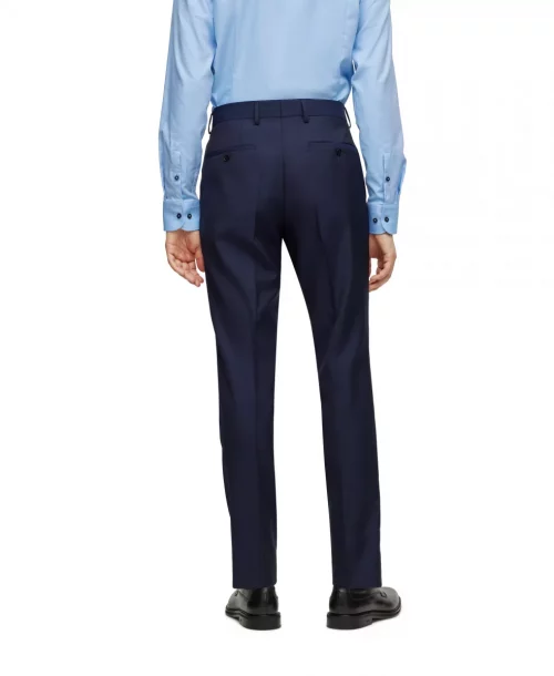 Costume 3 Pieces Micro Structure Bleu Fonce – Image 6