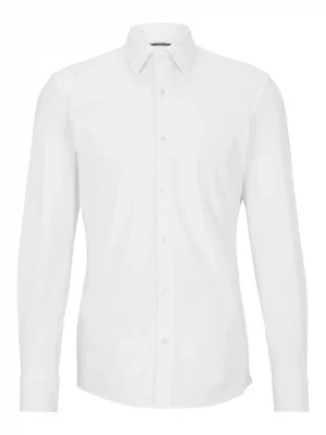 Chemise Manches Longues Ville Performance Uni Blanc