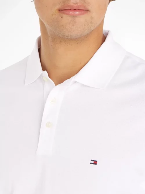 Polo Manches Courtes Broderie Manche Blanc – Image 5