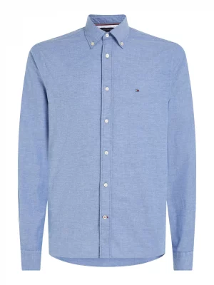 Chemise Manches Longues Sport Oxford Flex Bleu Clair