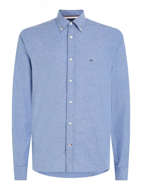 Chemise Manches Longues Sport Oxford Flex Bleu Clair