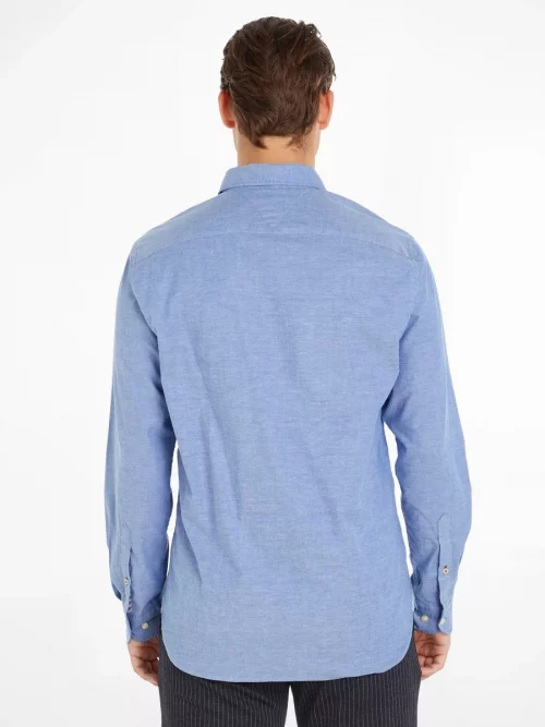 Chemise Manches Longues Sport Oxford Flex Bleu Clair – Image 3