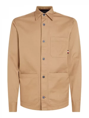Pull Col Rond Nid Abeille Beige Moyen