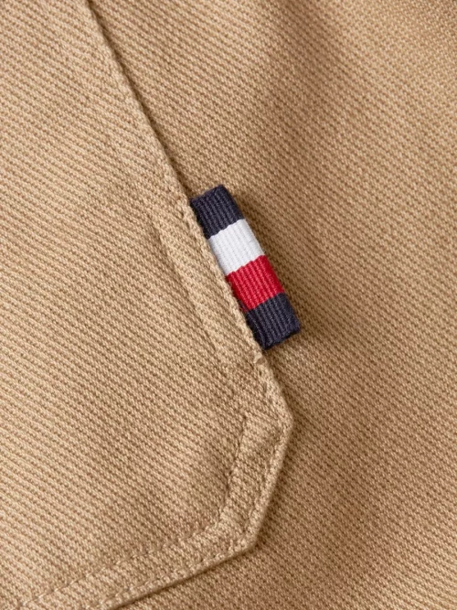 Pull Col Rond Nid Abeille Beige Moyen – Image 5