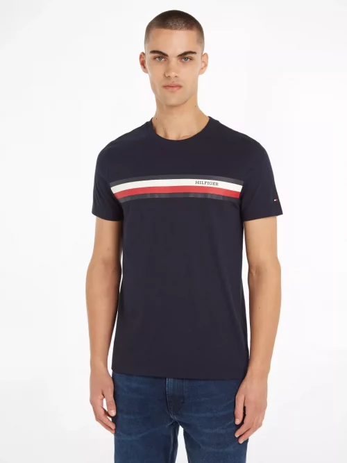 Pull Col Rond Nid Abeille Bleu Fonce – Image 2