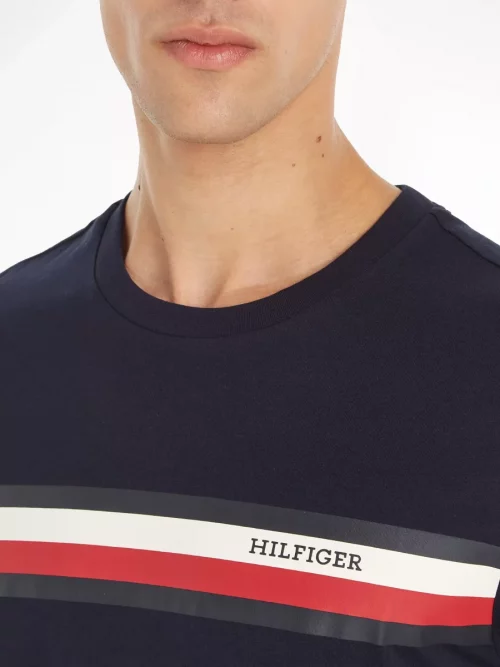 Pull Col Rond Nid Abeille Bleu Fonce – Image 4