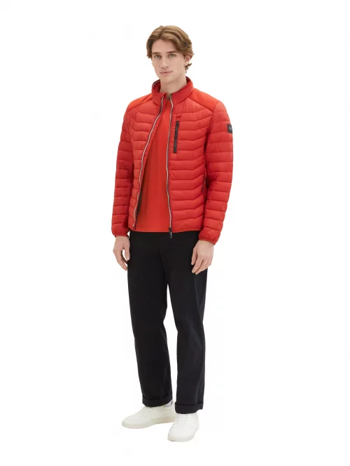 Grosse Piece Blouson Doudoune Fine Hybride Rouge Moyen – Image 2