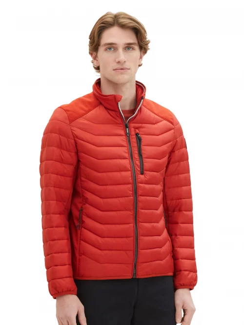 Grosse Piece Blouson Doudoune Fine Hybride Rouge Moyen – Image 3
