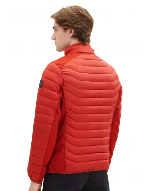 Grosse Piece Blouson Doudoune Fine Hybride Rouge Moyen – Image 4