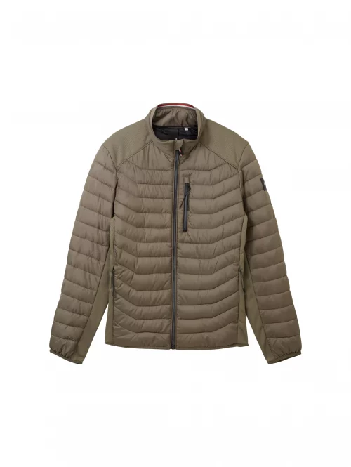 Grosse Piece Blouson Doudoune Fine Hybride Kaki Moyen