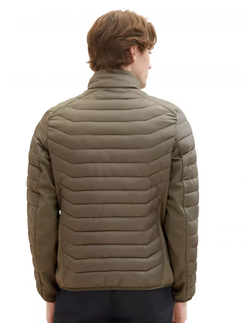 Grosse Piece Blouson Doudoune Fine Hybride Kaki Moyen – Image 4