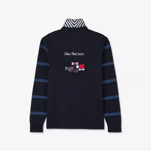 Polo Manches Longues 2023 Rayure Cercle Bleu Fonce – Image 2