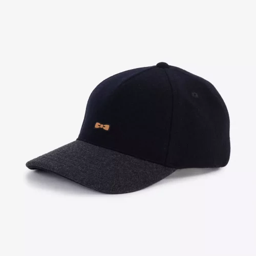 Accessoire Casquette Us Drap Bi-matiere Bleu Fonce