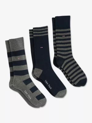Accessoire Chaussettes Coffret Trio Cercle Gris Moyen