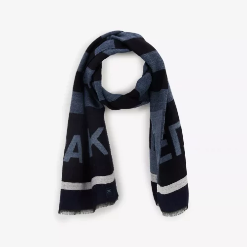 Accessoire Echarpe Cerclee Logo Bleu Moyen