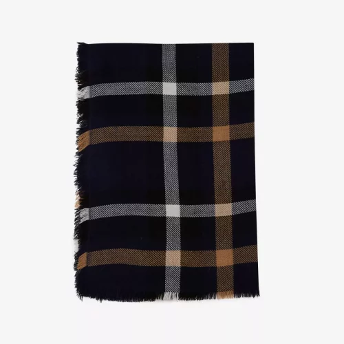 Accessoire Echarpe Tartan Bleu Fonce – Image 2