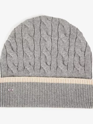 Accessoire Bonnet Torsade Gris Clair