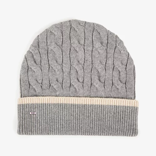 Accessoire Bonnet Torsade Gris Clair