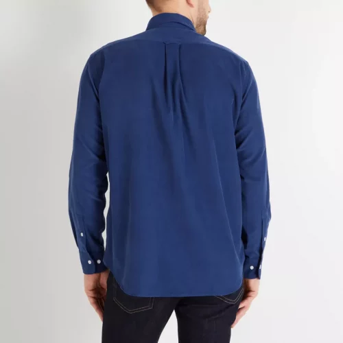 Chemise Manches Longues Sport Imprime Fleurs Bleu Moyen – Image 4