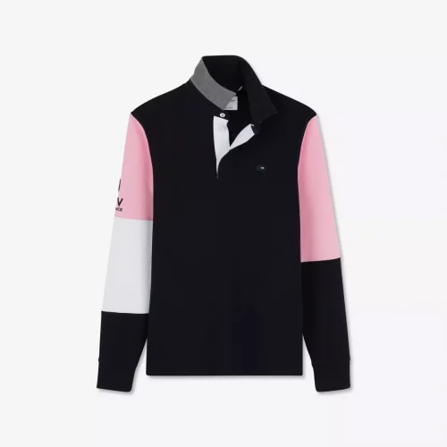 Polo Manches Longues Broderie Xv Dos Bleu Fonce – Image 3
