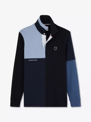 Polo Manches Longues Barbarian Bleu Moyen
