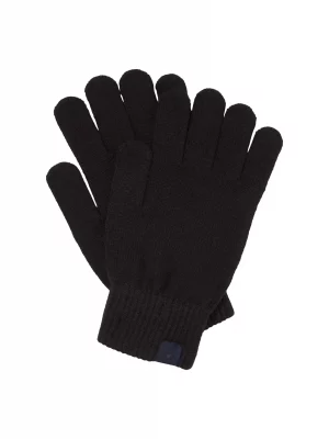 Accessoire Gants Uni Laine Noir Fonce