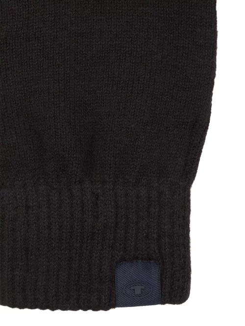 Accessoire Gants Uni Laine Noir Fonce – Image 2
