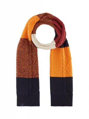 Accessoire Echarpe Tricot Multico Orange Moyen